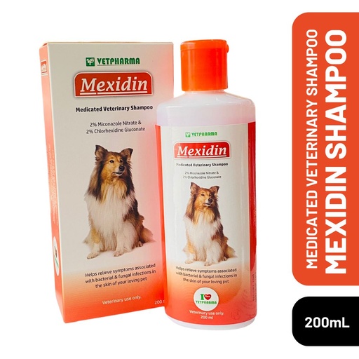 [PC02791] Vetpharma Mexidin Medicated Shampoo 200ml