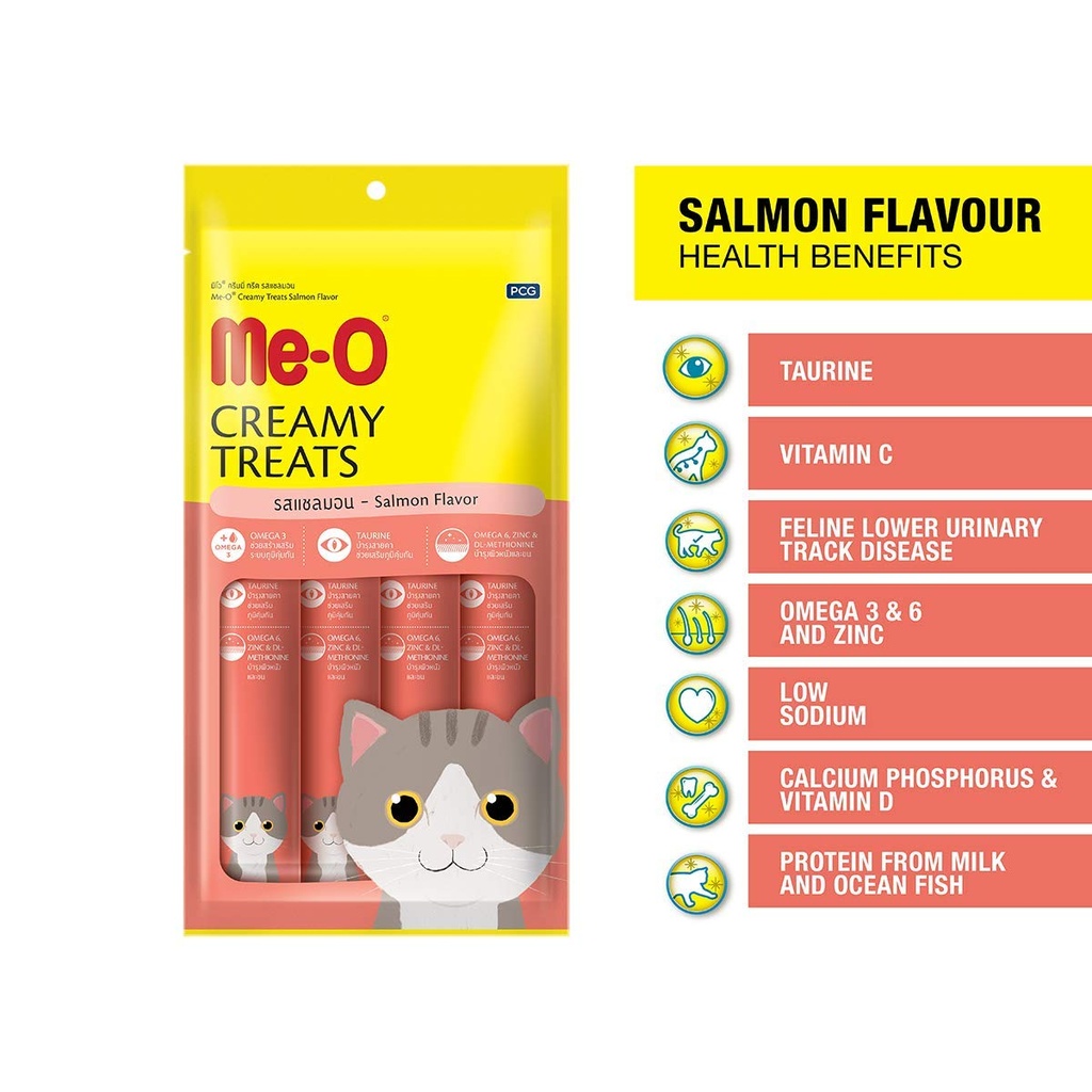 Me-O Creamy Treat Salmon 15gX4