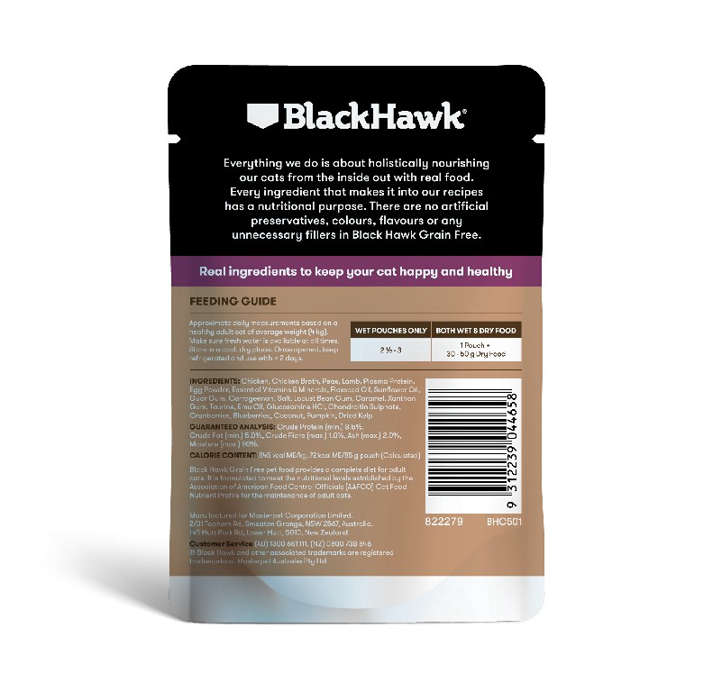 Blackhawk Cat Grain Freet Chicken with Lamb 85g