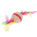 Toy sisal feather ball