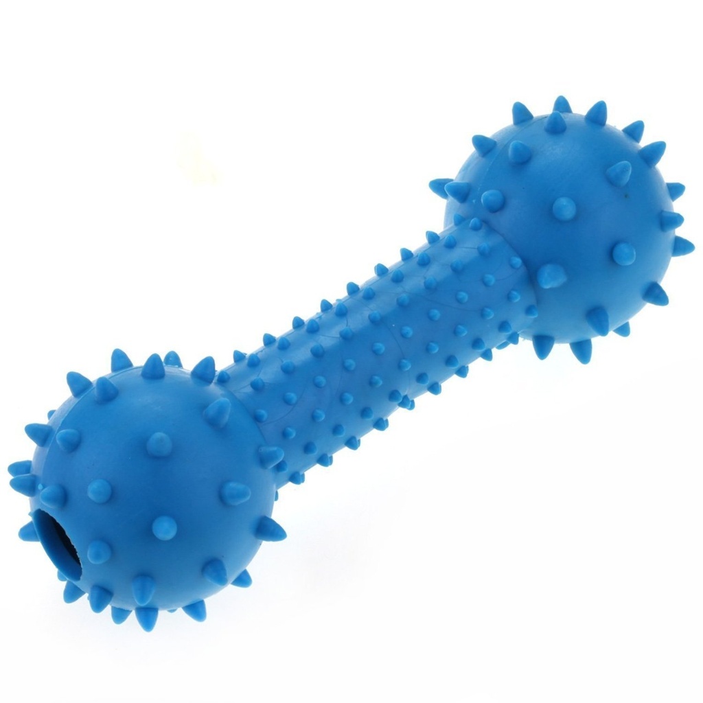 Toy rubber dumbbell spike ball with bell 3101 - L