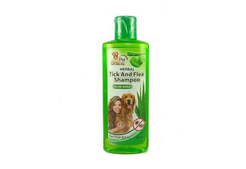 Pet Shine Aloevera Tick & Flea Shampoo 200ml
