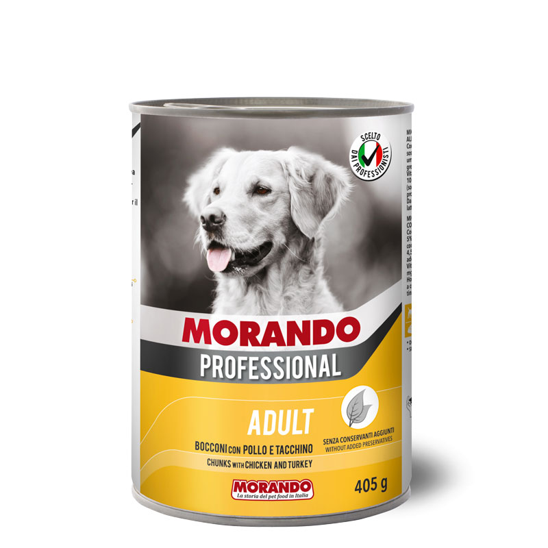 Morando Professional Dog Adult Chunk With Chicken & Turkey 405g