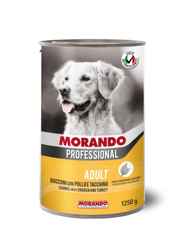 Morando Professional Dog Adult Chunk With Chicken & Turkey 1250g