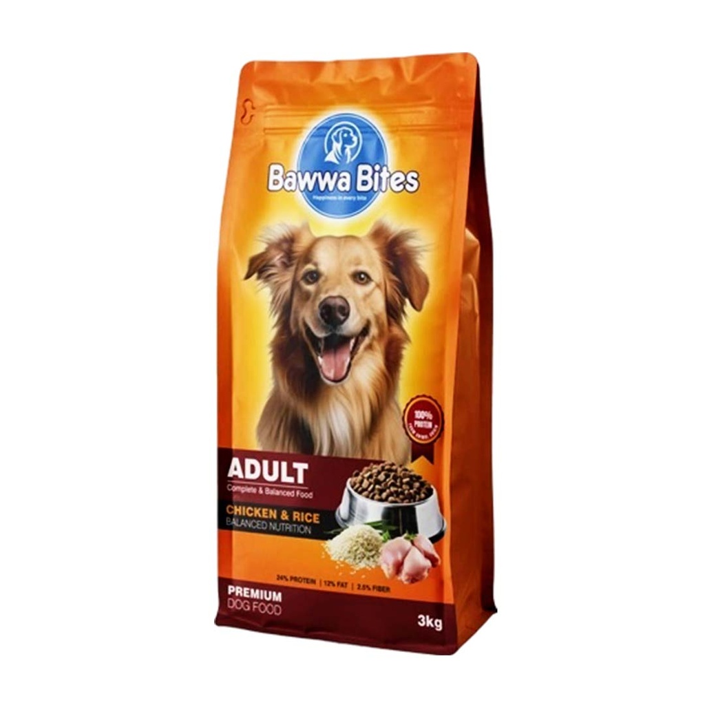 [PC03253] Bawwa Bites Adult Chicken & Rice 3Kg, Rs.4,500.00