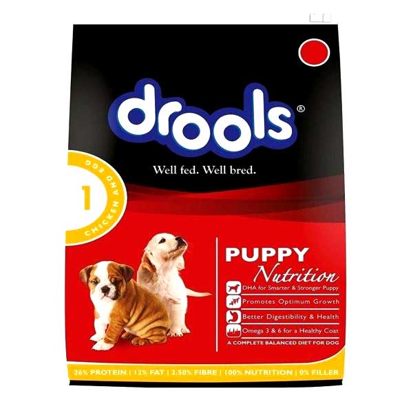 Drools puppy chicken & egg 3kg + 800g Free