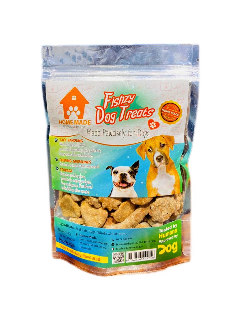 [PC02386] Home Made Fishzy Dog Treats 100g, Rs.450.00