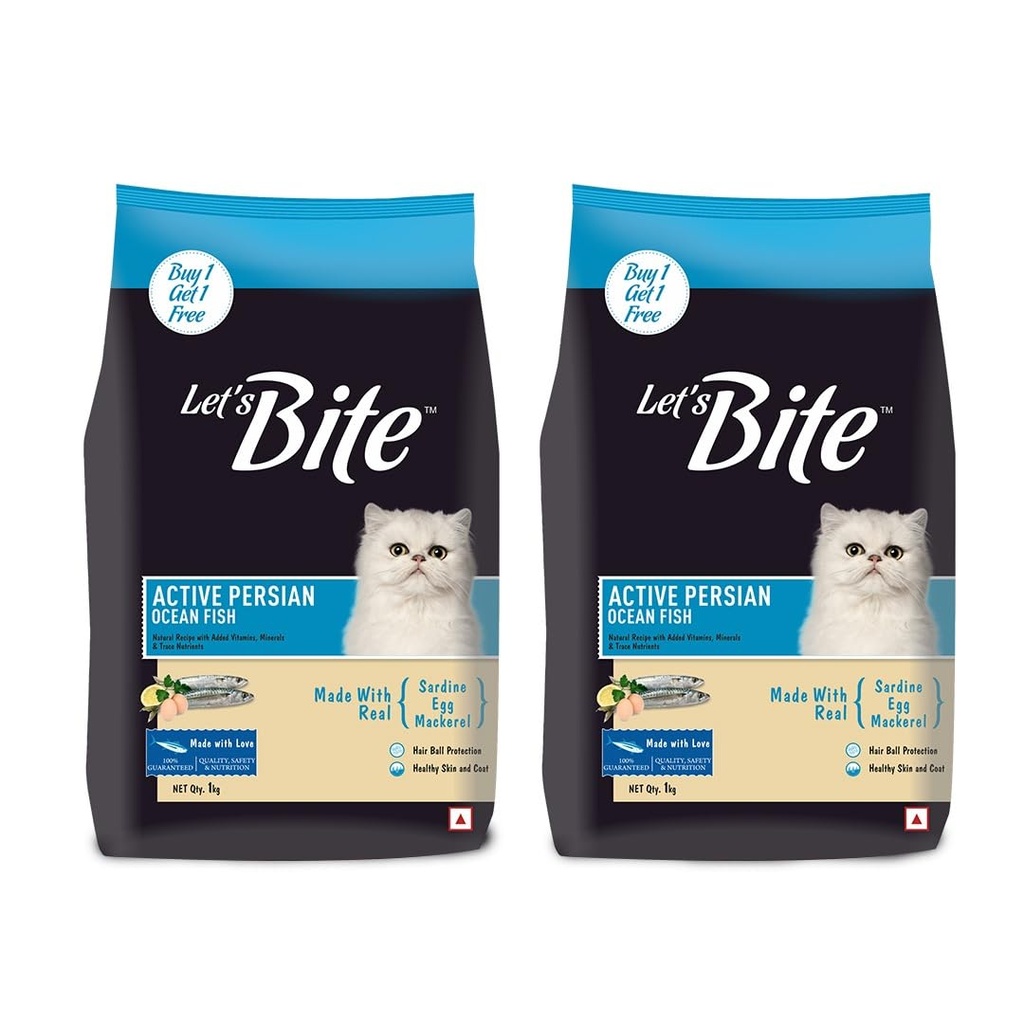 [PC03226] Let's Bite Cat Active Persian 1Kg+1Kg, Rs.3,600.00