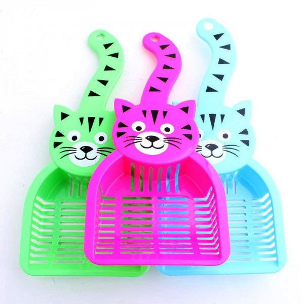 Litter scoop cat face