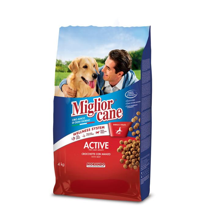 [PC02391] Miglior Cane Active Adult Kibble With Beef 4Kg, Rs.7,250.00