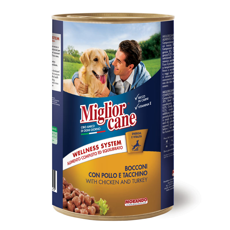 [PC01238] Miglior Cane Chunks With Chicken & Turkey 800g, Rs.840.00