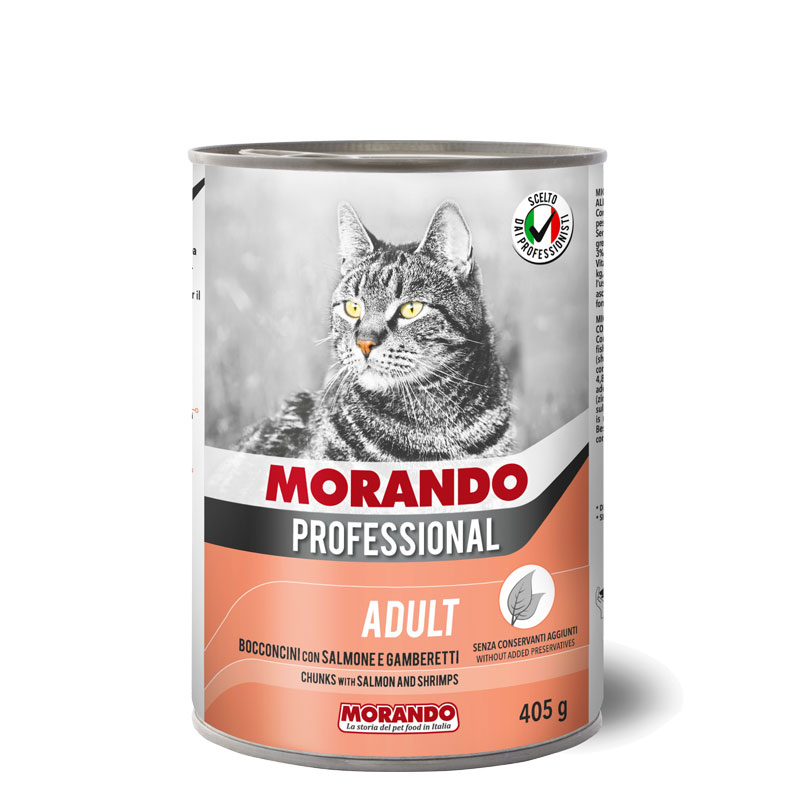 [PC02737] Morando Professional Cat Adult Chunks With Salmon & Shrimp 405g, Rs.650.00