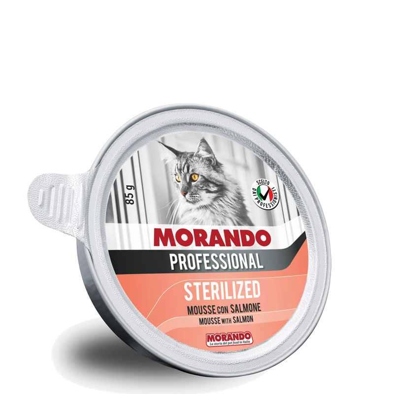 [PC02303] Morando Professional Cat Sterilized Mousse With Salmon 85g, Rs.575.00