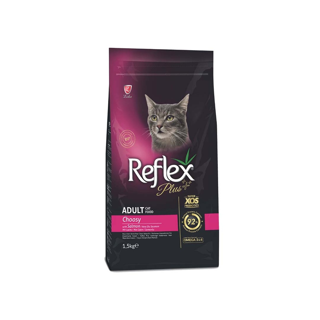 [PC03110] Reflex Plus Cat Adult Choosy With Salmon 1.5Kg, Rs.3,950.00