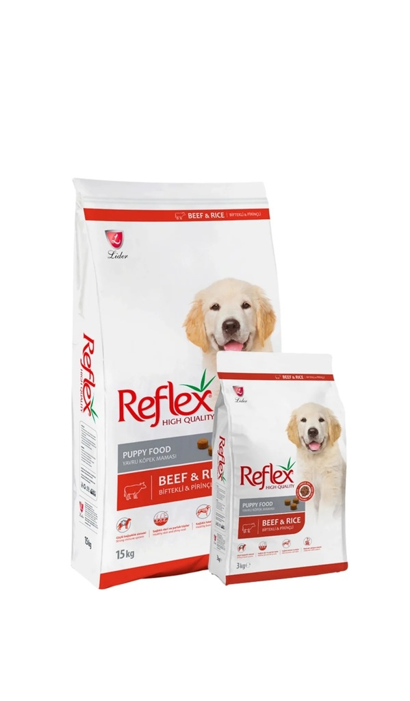 [PC01659] Reflex Puppy Beef 15Kg, Rs.15,550.00, OPD Rs.15,550.00