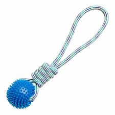 [PC02306] Toy Cotton Rope With Spike Rubber Ball, Rs.1,100.00