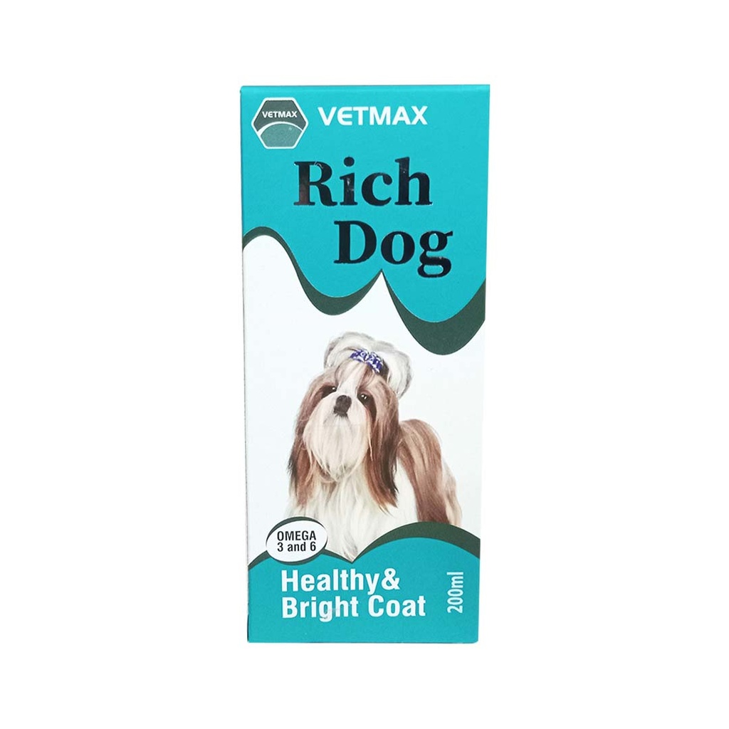 [PC03308] Vetmax Rich Dog Healthy & Bright Coat 200ml, Rs.1,550.00