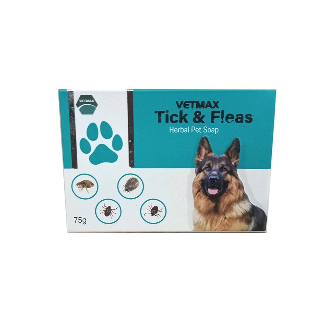 [PC03303] Vetmax Tick & Fleas Herbal Pet Soap 75g, Rs.560.00