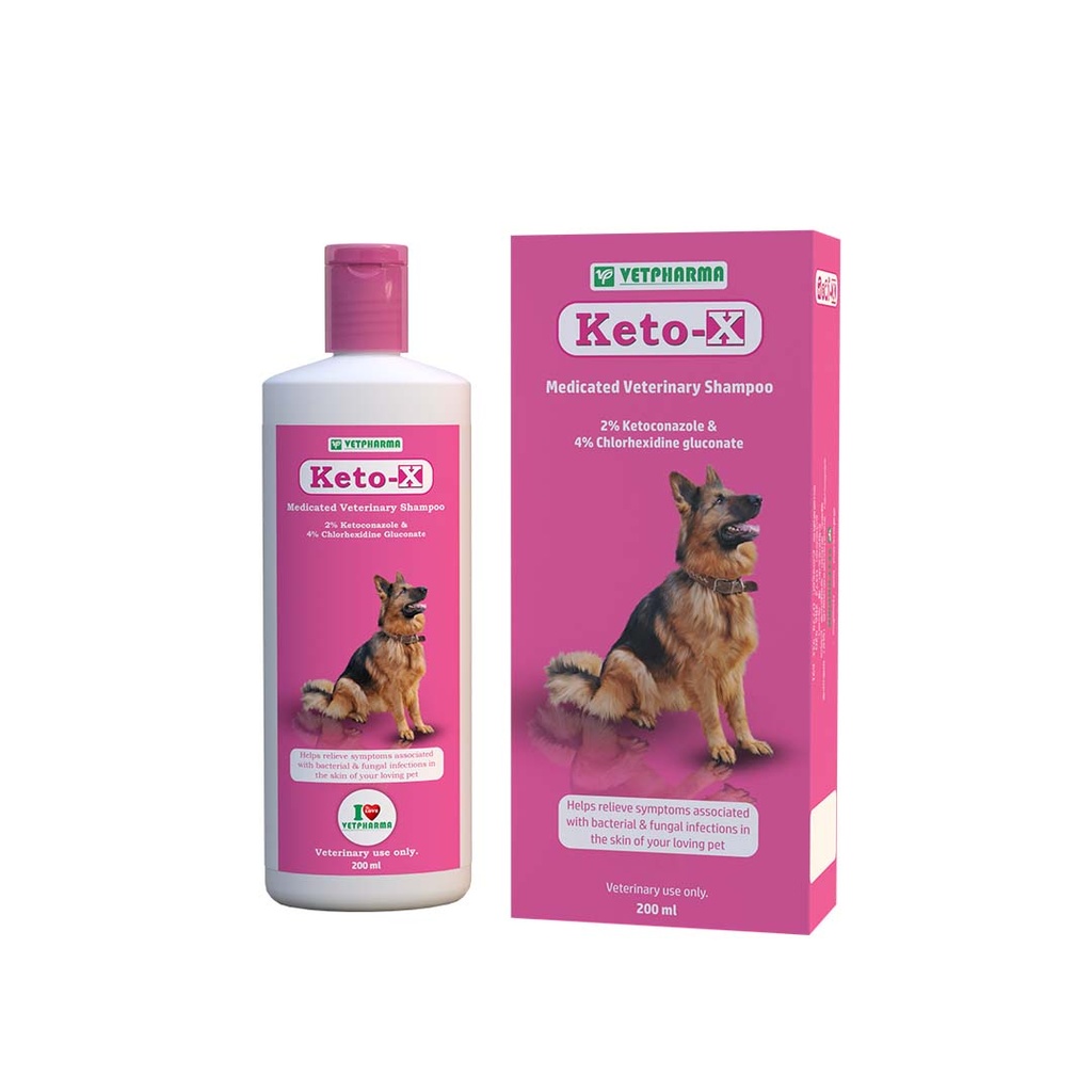 [PC03147] Vetpharma Keto-X Medicated Shampoo 200ml, Rs.1,200.00