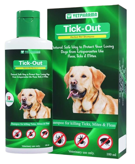 [PC01924] Vetpharma Tick Out Shampoo 100ml, Rs.620.00