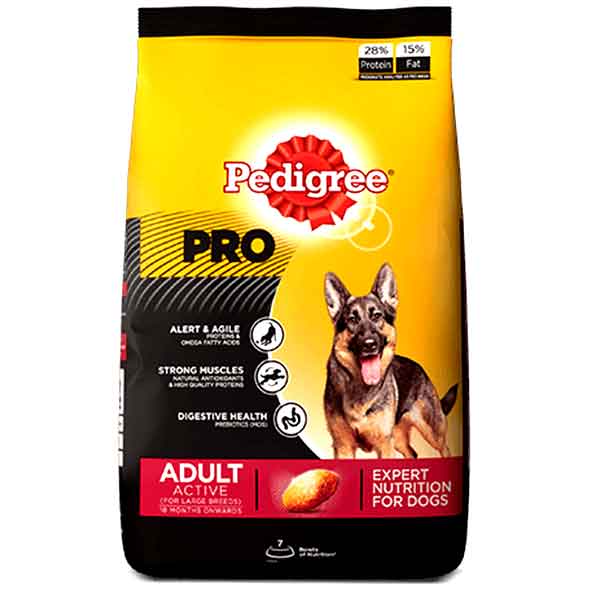 [PC01559] Pedigree Pro Active Adult 1.2Kg, Rs.2,120.00