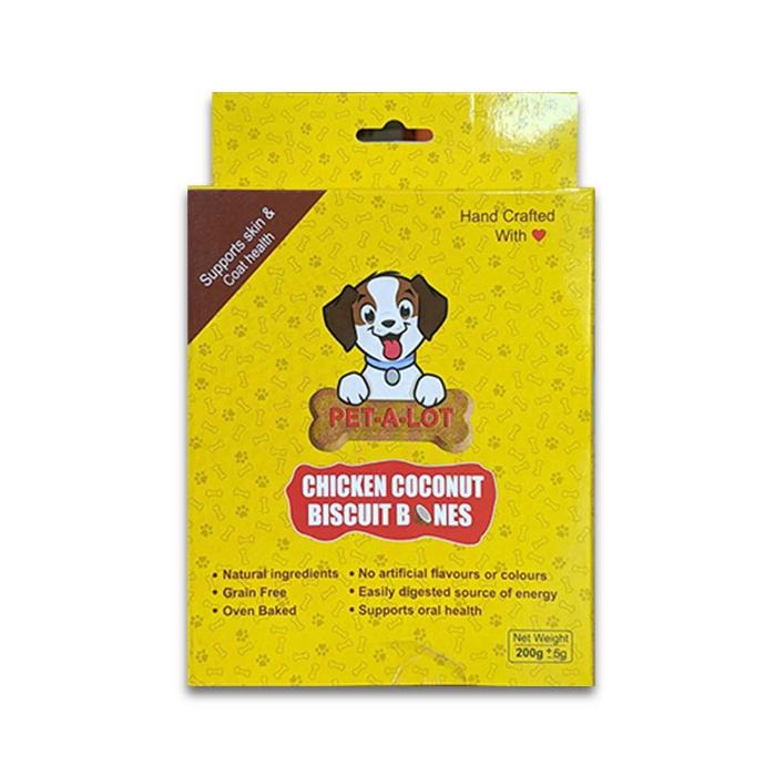 [PC03877] Pet A Lot Chicken & Coconut Dog Treats 200g (5), Rs.690.00