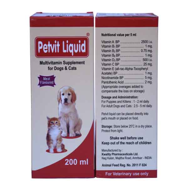 [PC03895] Petvit Liquid 200ml (4), Rs.1,450.00
