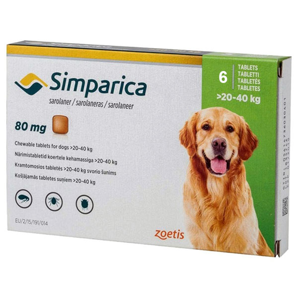 [PC03988] Simparica (44.1-88.0 lb) 20-40Kg (3), Rs.5,439.00