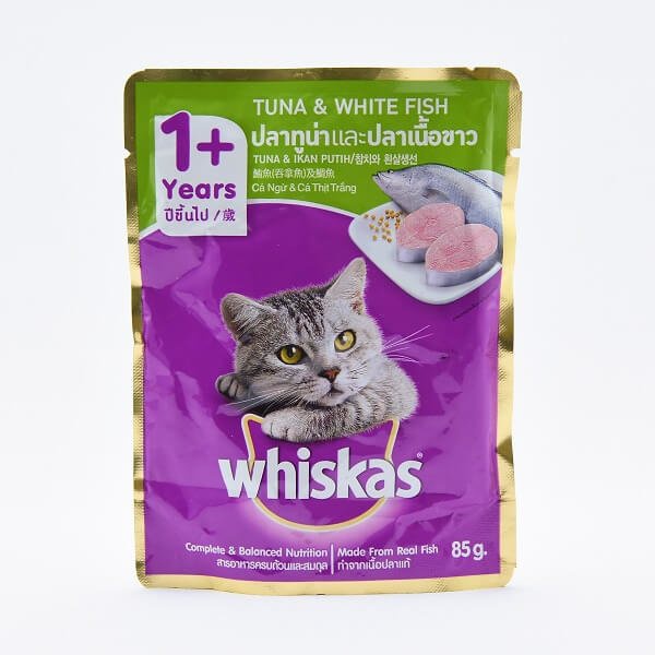 [PC04082] Whiskas Cat Adult Tuna & White Fish 80g (5), Rs.310.00