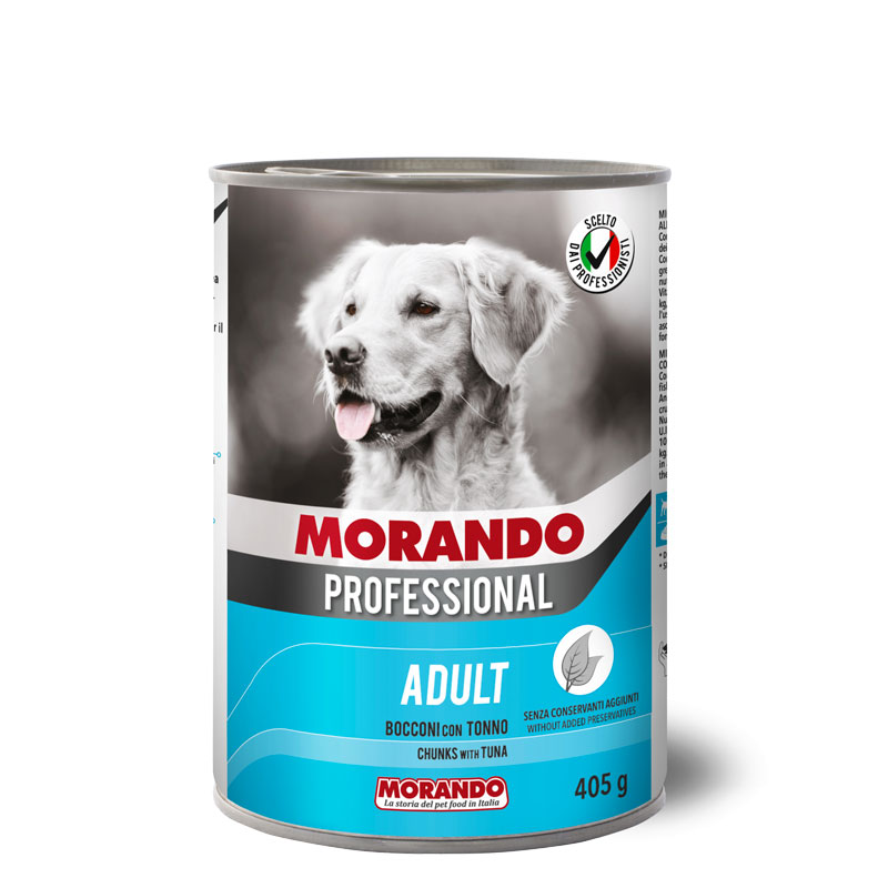 [PC02732] Morando Professional Dog Adult Chunk With Tuna 405g, Rs.650.00