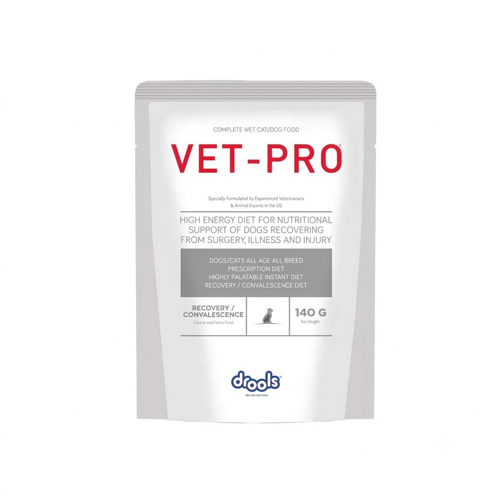 [PC03736] Drools Vet Pro Pouch Cat & Dog Recovery Con 140g, Rs.900.00