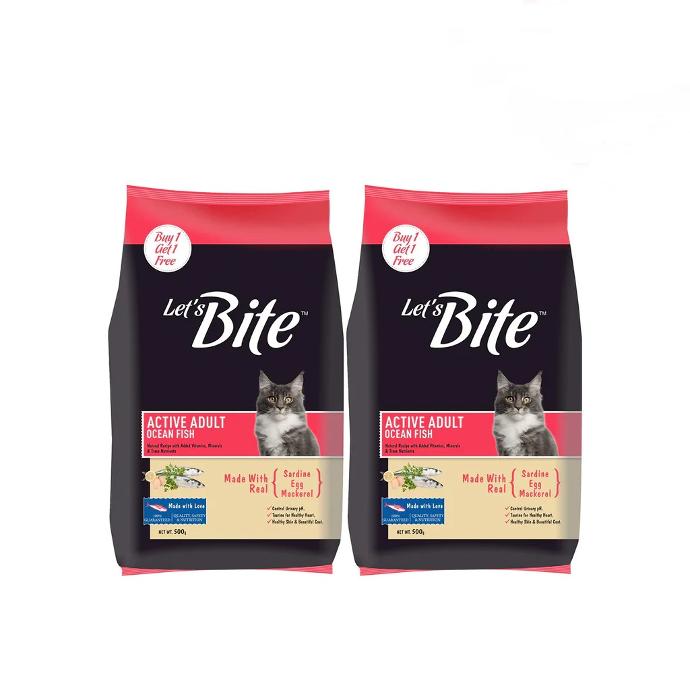 [PC02599] Let's Bite Cat Active Adult 400g+400g (3), Rs.1,530.00