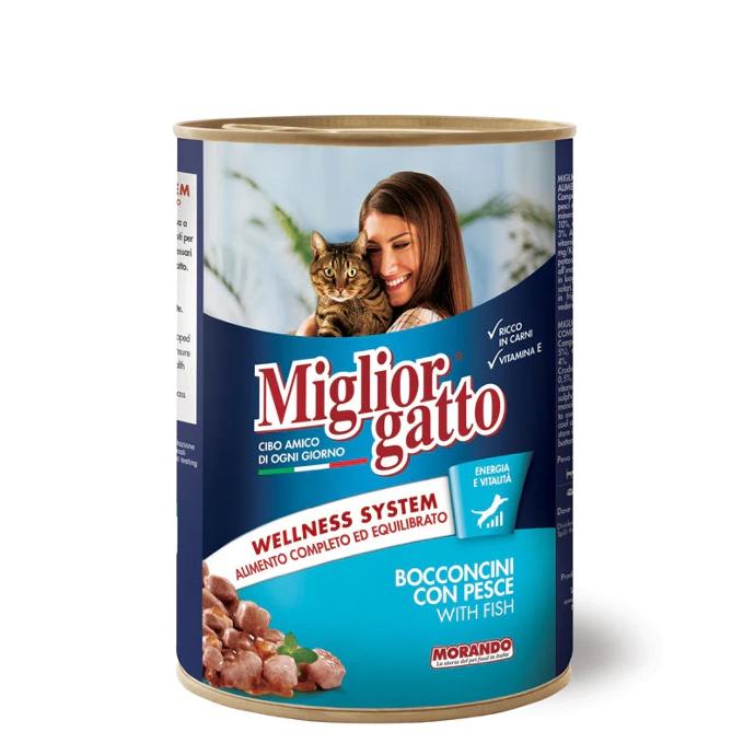 [PC03795] Miglior Gatto Chunks With Fish 405g (4), Rs.590.00