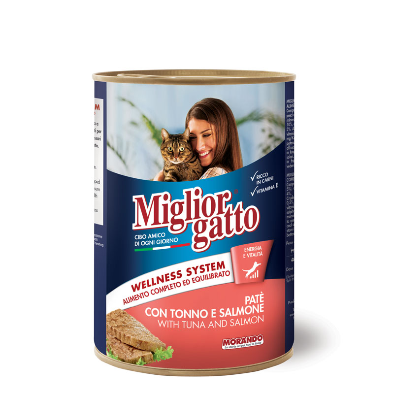 [PC03798] Miglior Gatto Pate With Tuna & Salmon 400g (3), Rs.590.00