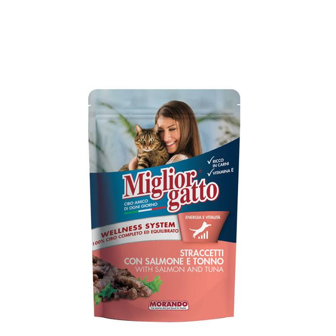 [PC03800] Miglior Gatto Strips With Salmon & Tuna 100g (3), Rs.390.00