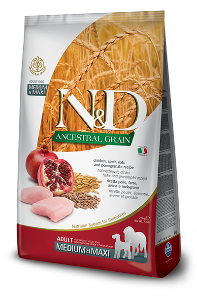 [PC02573] N&D Ancestral Grain Adult Medium & Maxi 2.5Kg (3), Rs.10,700.00