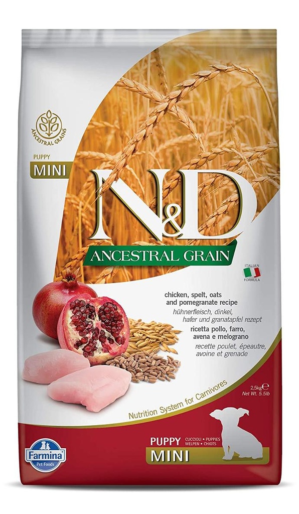 [PC02577] N&D Ancestral Grain Medium & Maxi Puppy 2.5Kg (3), Rs.8,850.00