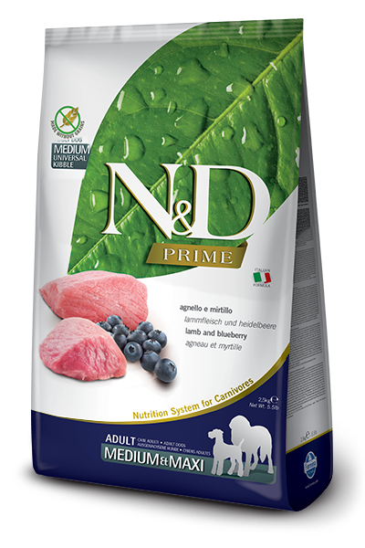 [PC02567] N&D Prime Adult Medium & Maxi Lamb & Blueberry 12Kg (3), Rs.35,500.00