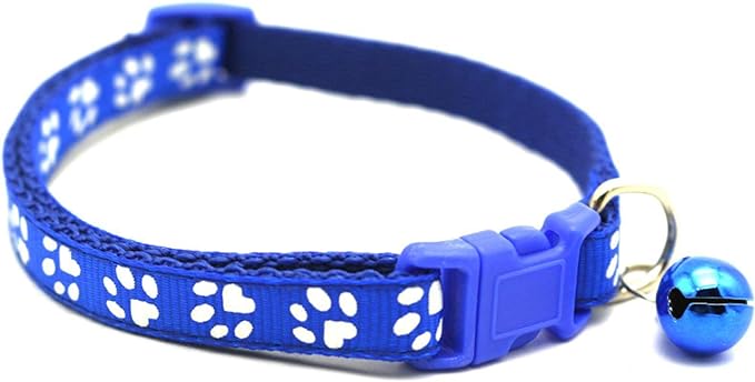 [PC03827] Neck Collar Paw Print With Bell 1.0cm (2), Rs.350.00