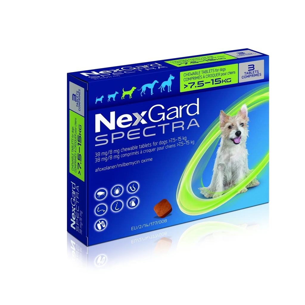 [PC02740] Nexgard Spectra 7.5 -15Kg - M (4), Rs.3,134.00, OPD Rs.3,134.00
