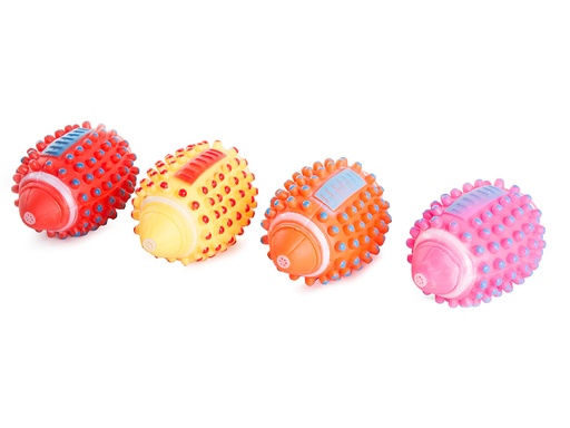 [IR00092] Toy Spike Rugger Ball Squeaky
