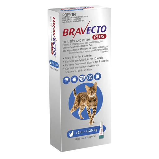 [PC02590] Bravecto Plus 1.2Kg- 2.8Kg