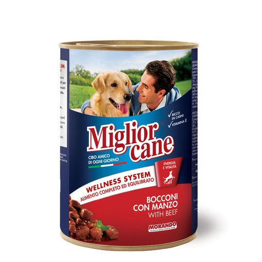[PC02727] Miglior Cane Chunks With Beef 405g
