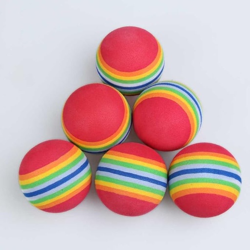 [PC02981] Toy Ball Rainbow Colors 4 Pcs