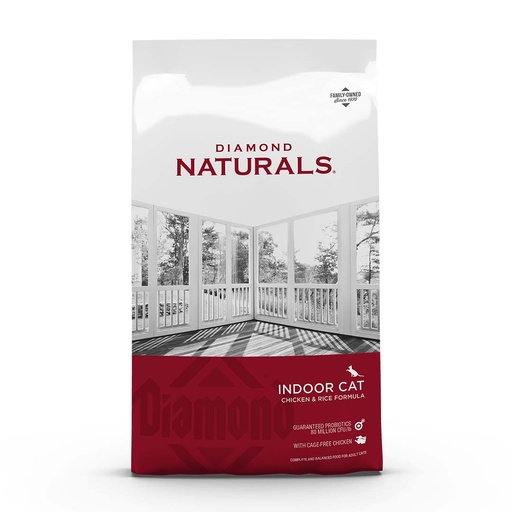 [PC03182] Diamond Naturals Indoor Cat Chicken & Rice 3Kg