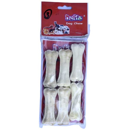 Dog bite edible 3 inch - XS (6 pcs)