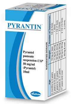 Pyrantine Syrup (Pyrantel Pamoate) 10ml
